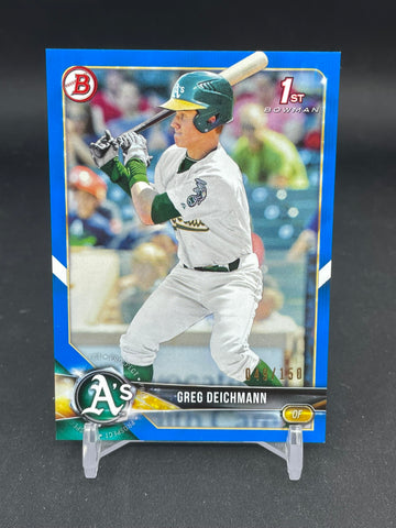 2018 TOPPS BOWMAN - BLUE - 1ST BOWMAN - G. DEICHMANN - #BP45 - #'D/150