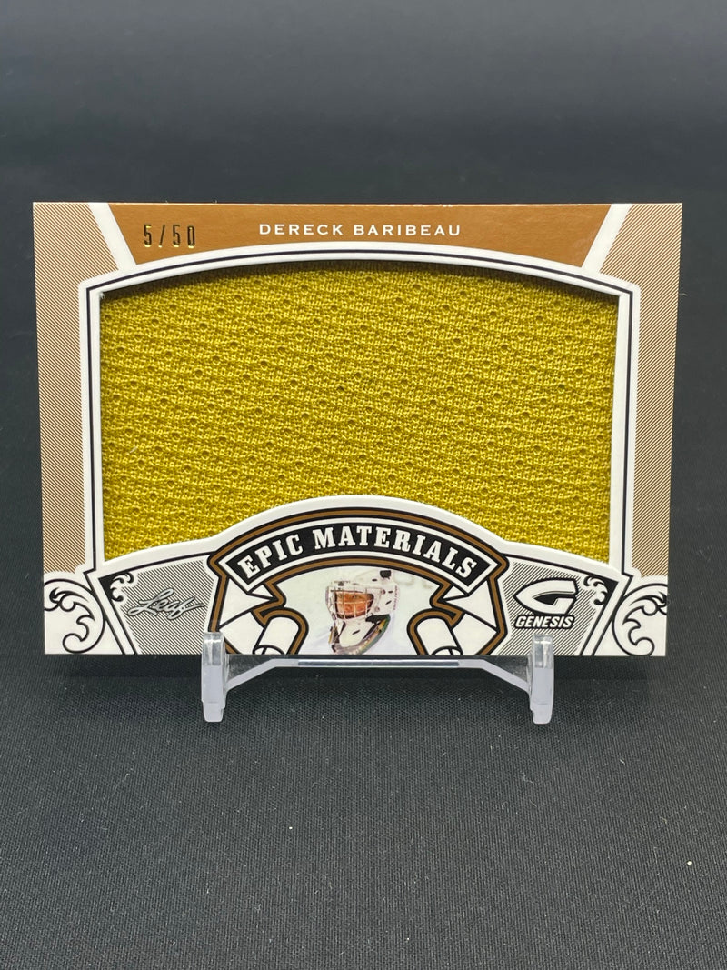 2016 LEAF GENESIS - EPIC MATERIALS - D. BARIBEAU - #EM-16 - #'D/50 - RELIC