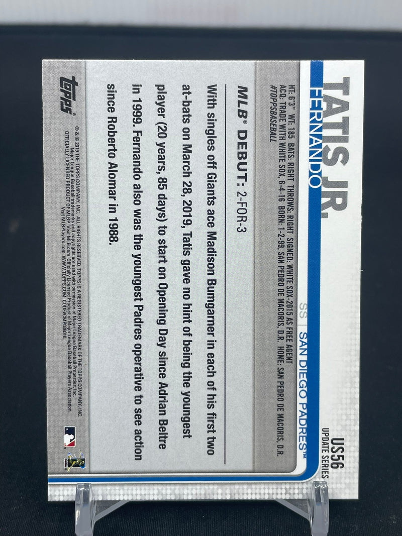 2019 TOPPS UPDATE SERIES - ROOKIE DEBUT - F. TATIS JR. -