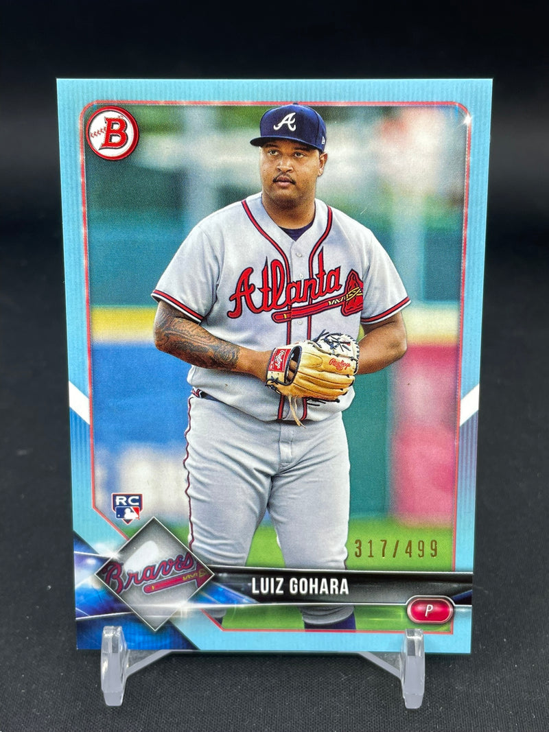 2018 TOPPS BOWAN - SKY BLUE - L. GOHARA - #91 - #'D/499 - RC