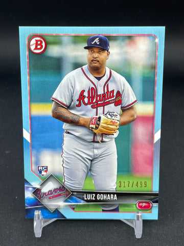2018 TOPPS BOWAN - SKY BLUE - L. GOHARA - #91 - #'D/499 - RC