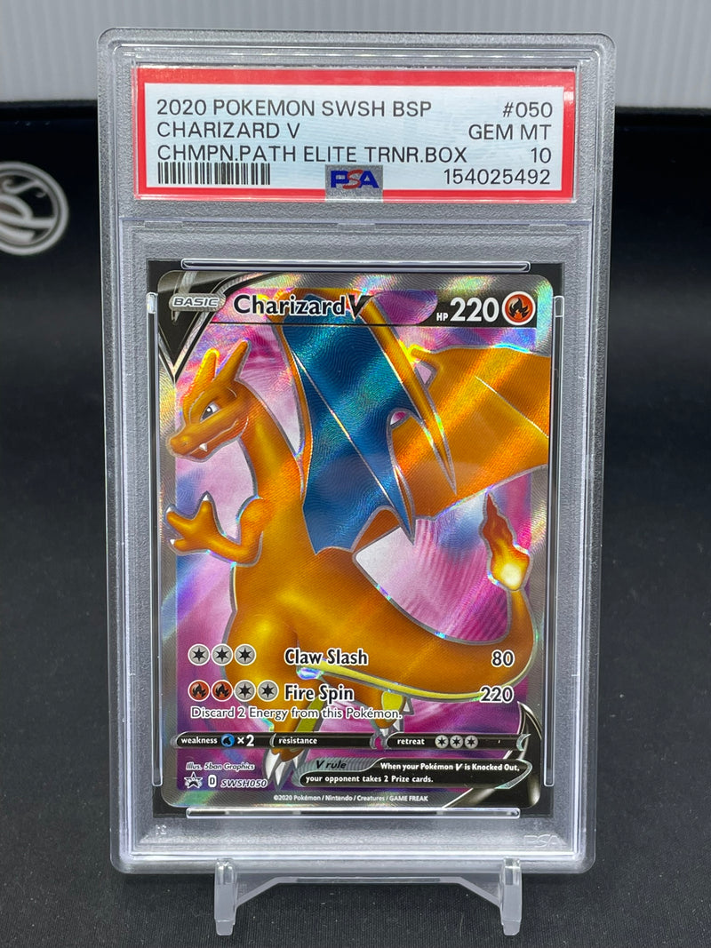POKEMON - CHAMPION'S PATH ETB PROMO - CHARIZARD V - FULL ART -