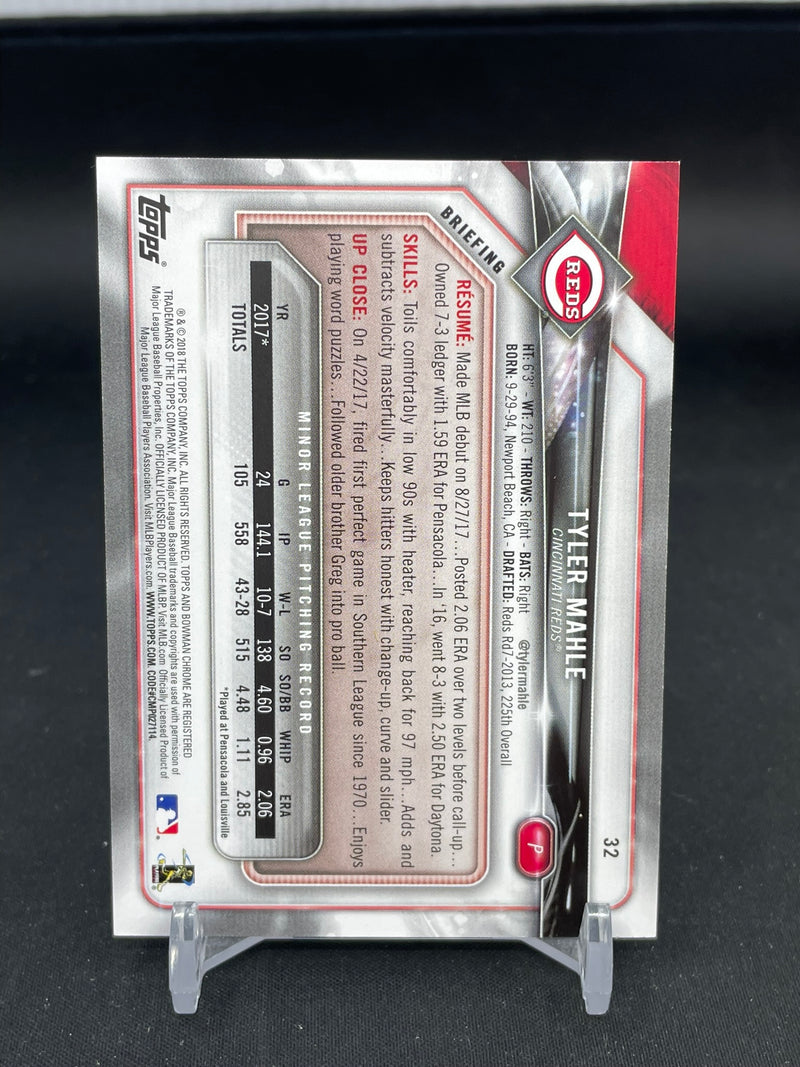 2018 TOPPS BOWMAN - PURPLE - T. MAHLE - #32 - #'D/250 - RC