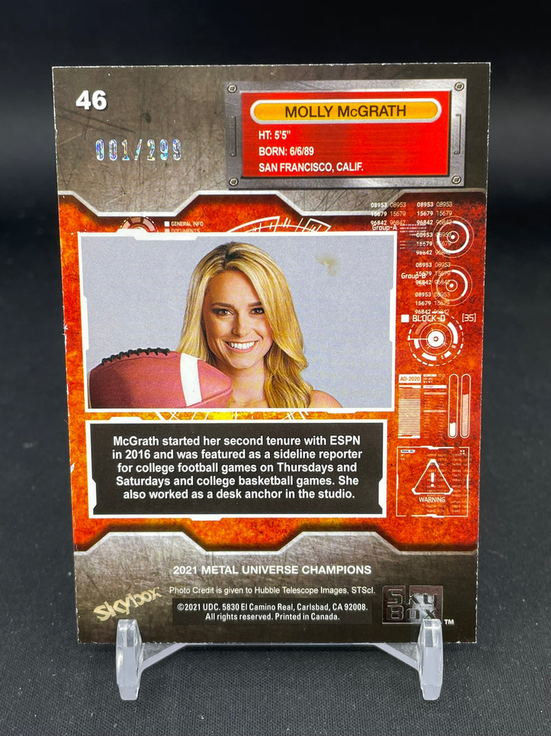 2021 UPPER DECK SKYBOX METAL UNIVERSE - SPARKLE - M. MCGRATH - #46 - #'D/299