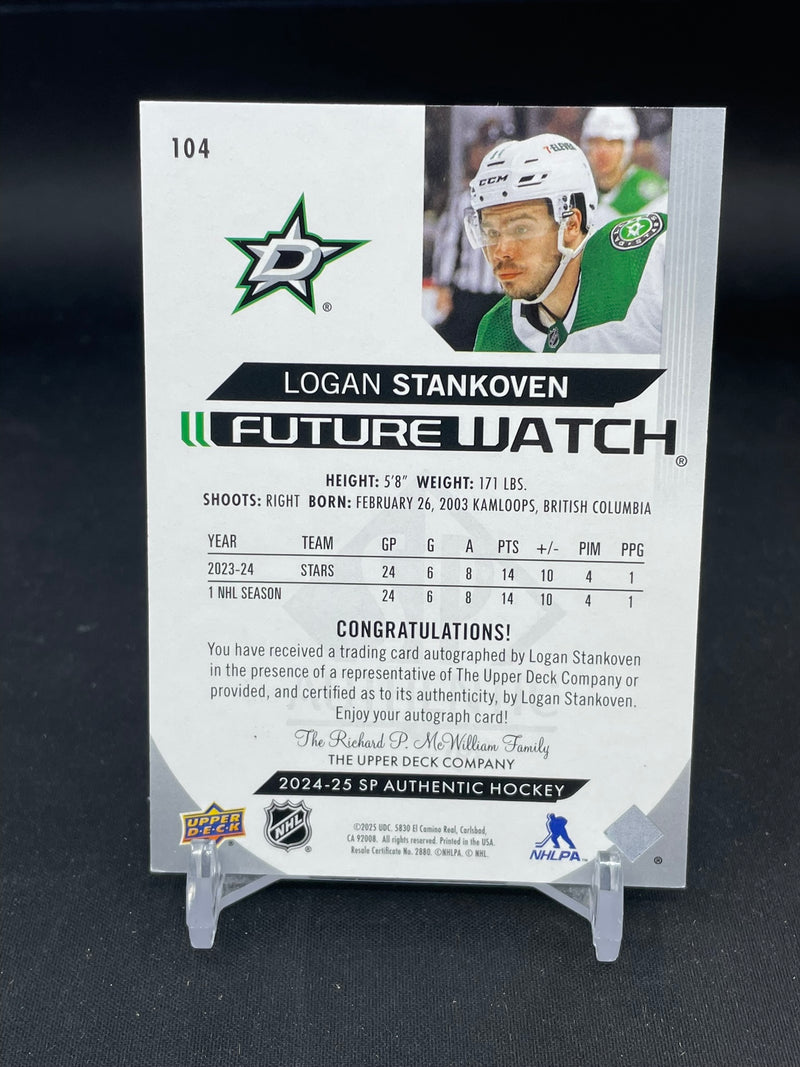2024 UPPER DECK SP AUTHENTIC - HORIZONTAL FUTURE WATCH AUTO - L. STANKOVEN - #104 - #'D/199 - AUTOGRAPH - RC