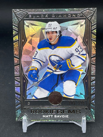 2023 UPPER DECK BLACK DIAMOND - ROOKIE GEMS - M. SAVOIE - #RG-MS - #'D/399
