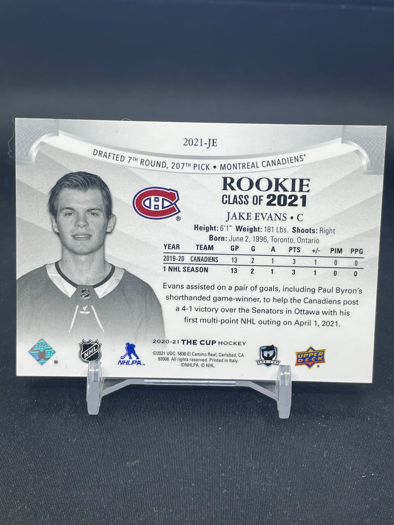 2020 UPPER DECK THE CUP - ROOKIE CLASS OF 2021 - J. EVANS - #2021-JE - #'D/249