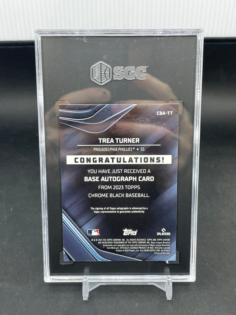 2023 TOPPS CHROME BLACK - RED REFRACTOR - T. TURNER - #CBA-TT - #'D/5 - SGC 10 AUTOGRAPH 10