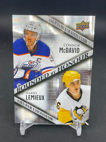 2023 UPPER DECK TIM HORTONS - BOUNDED BY HONOUR - C. MCDAVID / M. LEMIEUX - #BH-3