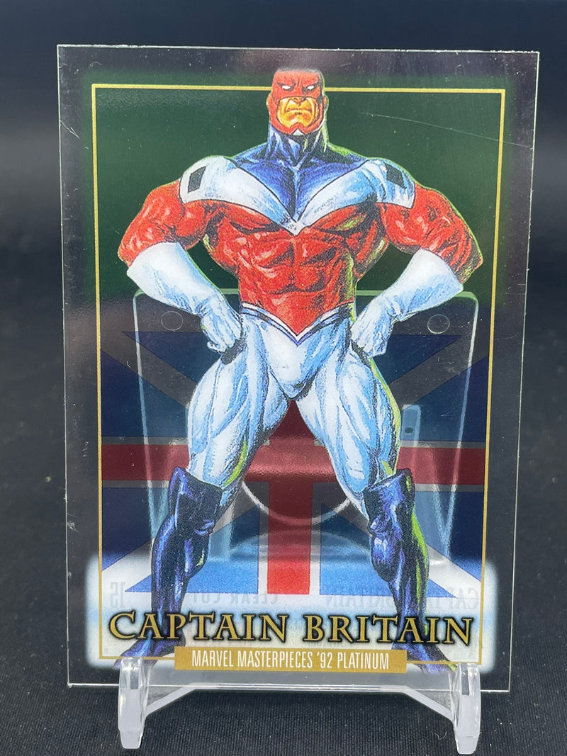 2024 UPPER DECK MARVEL MASTERPIECES '92 PLATINUM - CLEAR CUT - CAPTAIN BRITAIN -