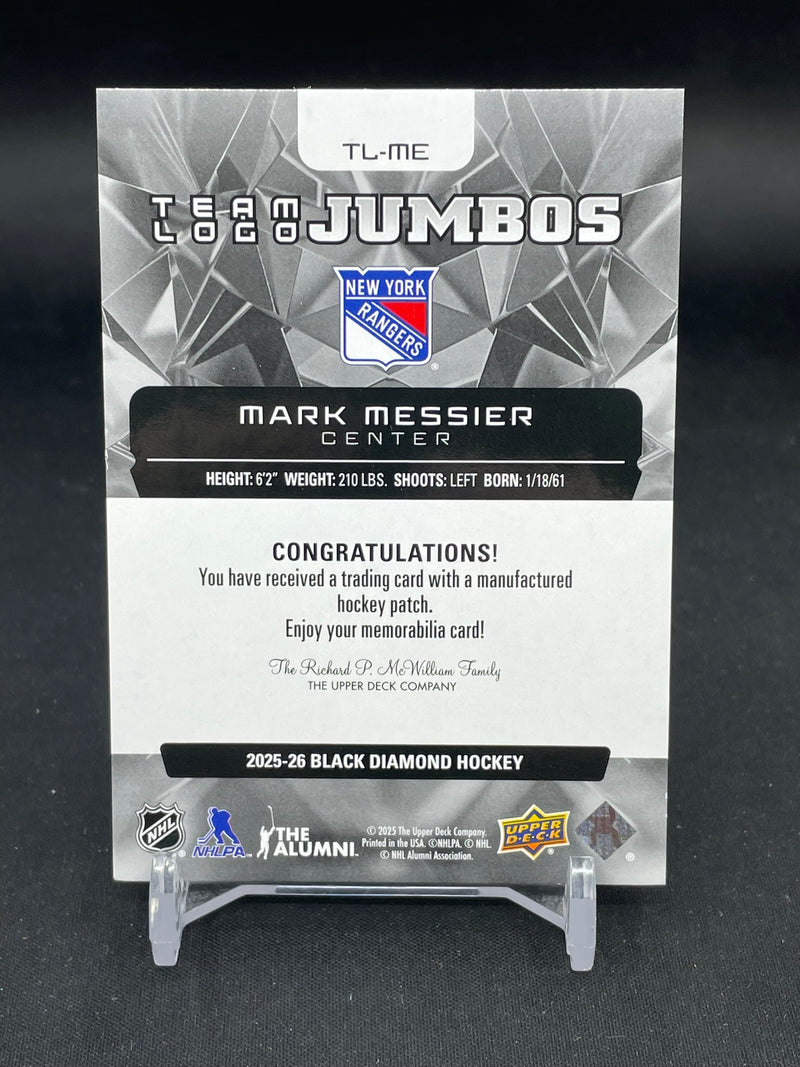 2025 UPPER DECK BLACK DIAMOND - TEAM LOGO JUMBOS - M. MESSIER -