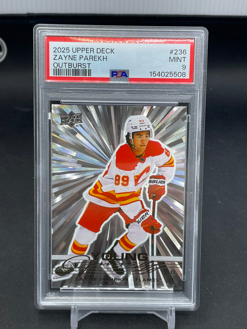 2025 UPPER DECK SERIES ONE - OUTBURST - YOUNG GUNS - Z. PAREKH -
