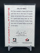 2007 IN THE GAME VAULT - GAME-USED JERSEY - Y. BASTIEN -