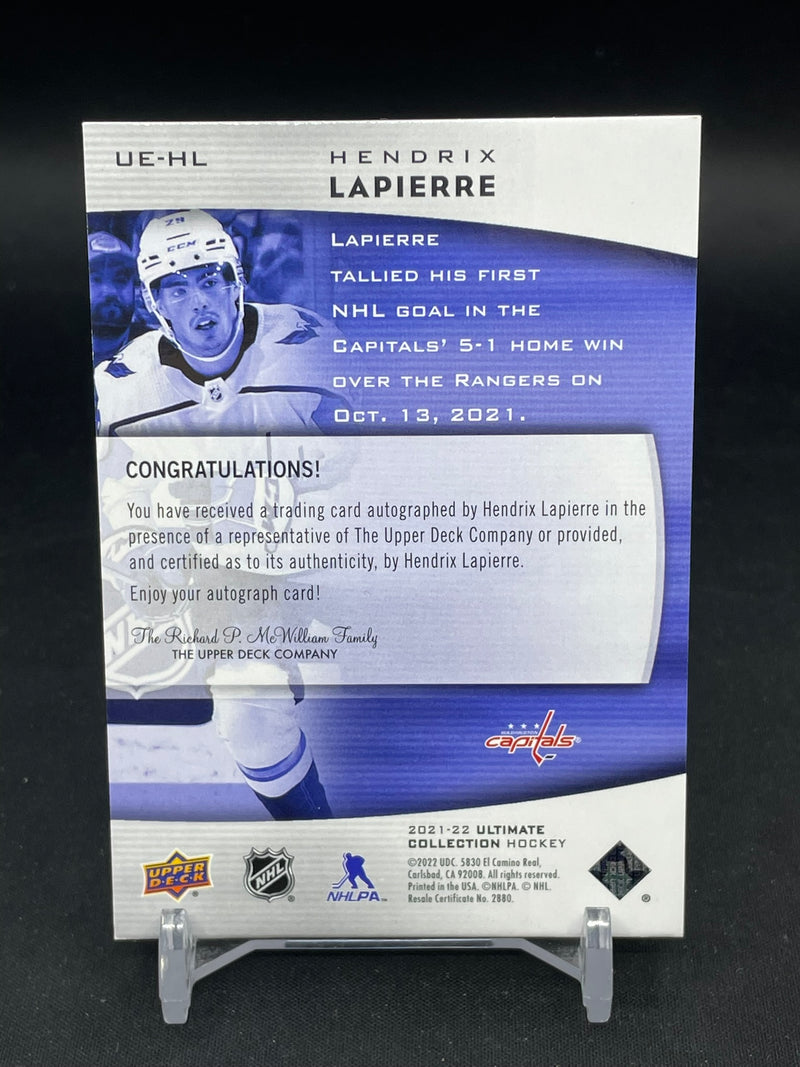 2021 UPPER DECK ULTIMATE - ROOKIE EMBLEMS - H. LAPIERRE -