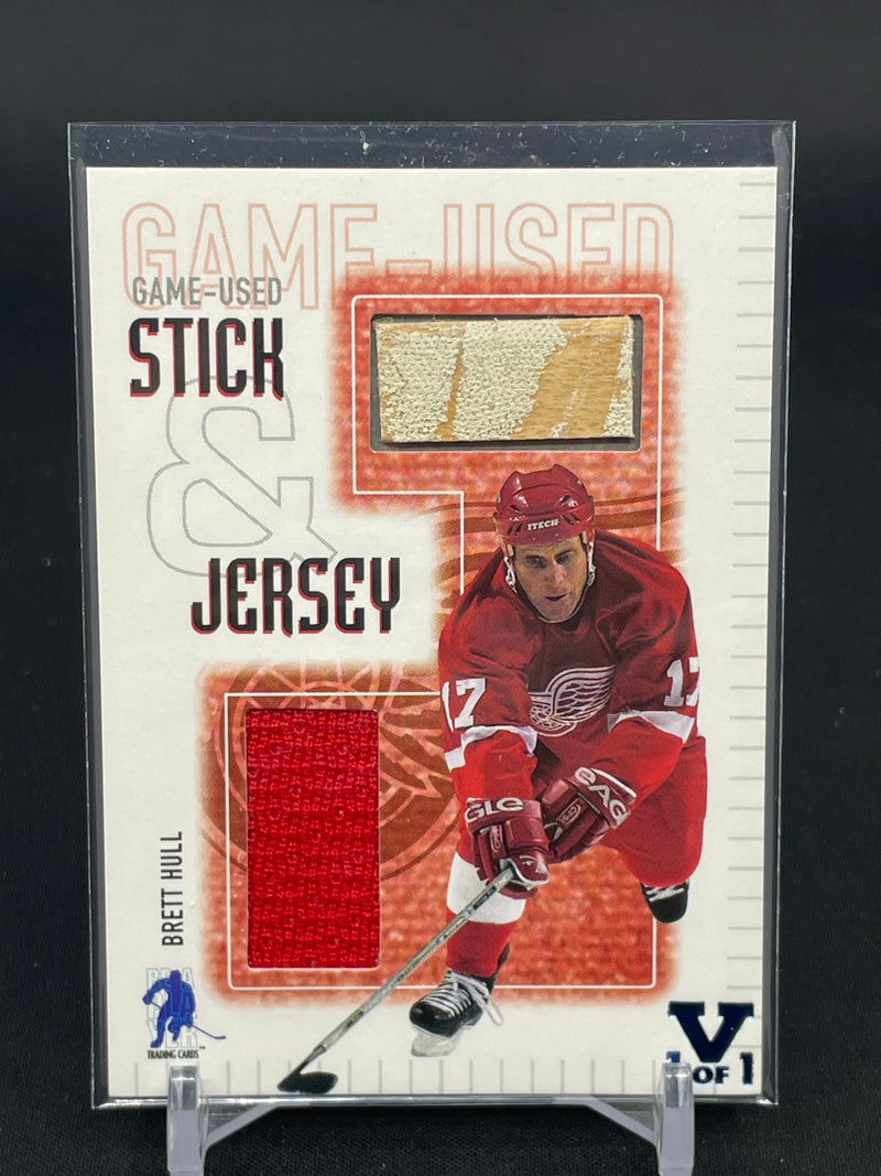 2003 IN THE GAME STICK & JERSEY - B. HULL -