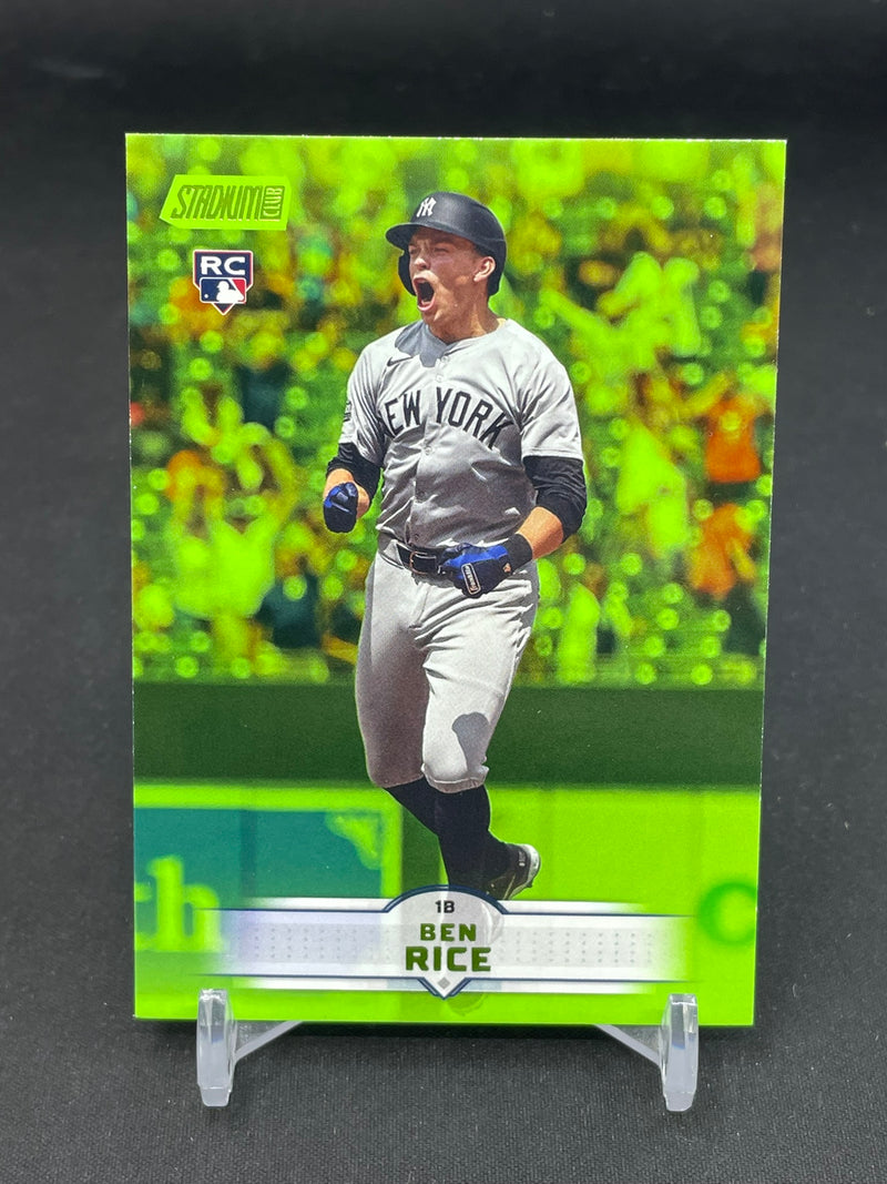 2025 TOPPS STADIUM CLUB - LIME GREEN FOIL - B. RICE -