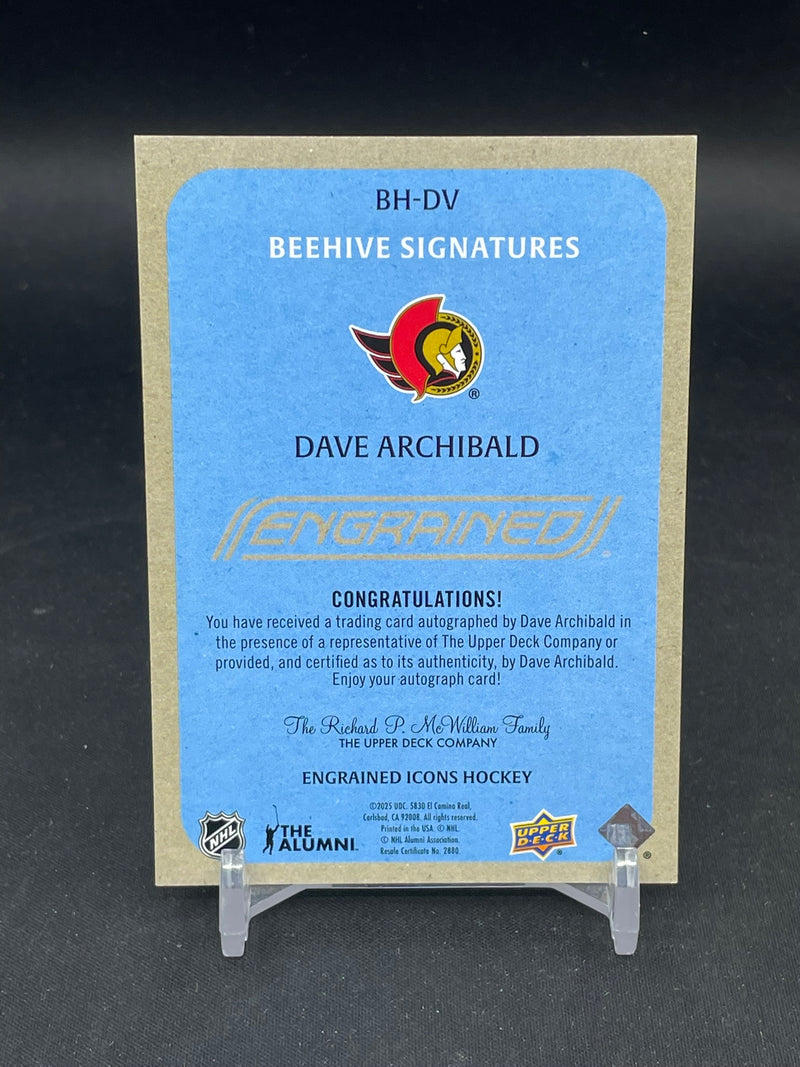 2024 UPPER DECK ENGRAINED ICONS - BEEHIVE SIGNATURES - D. ARCHIBALD -