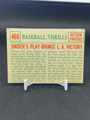 1959 TOPPS BASEBALL THRILLS - ACTION PHOTOS - D. SNIDER -