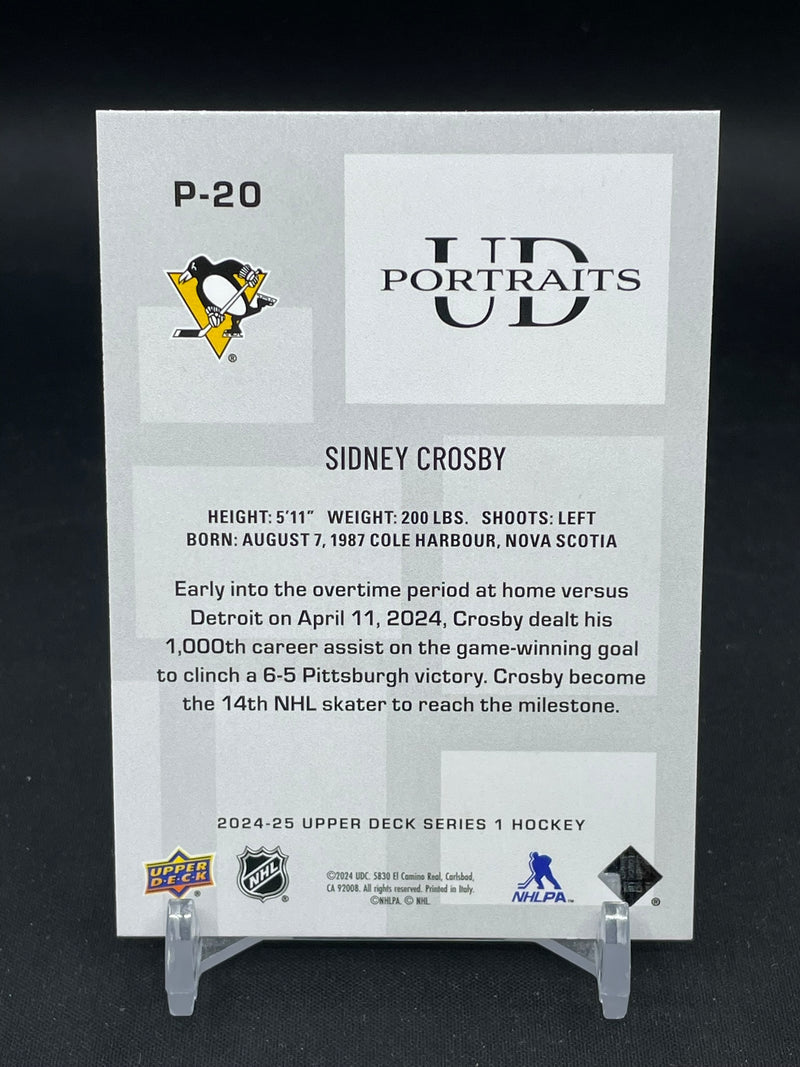 2024 UPPER DECK SERIES ONE - BLACK - UD PORTRAITS - S. CROSBY -