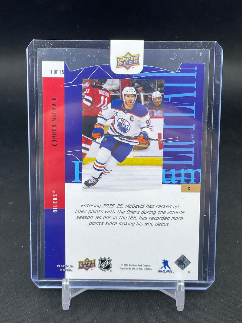 2025 UPPER DECK CDD - PLATINUM POWER - C. MCDAVID -