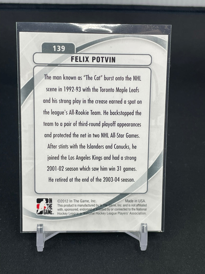 2011 IN THE GAME BETWEEN THE PIPES - DECADES - F. POTVIN -