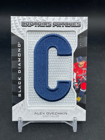 2025 UPPER DECK BLACK DIAMOND - CAPTAINS PATCHES - A. OVECHKIN - #CP-AO - #'D/99 - RELIC
