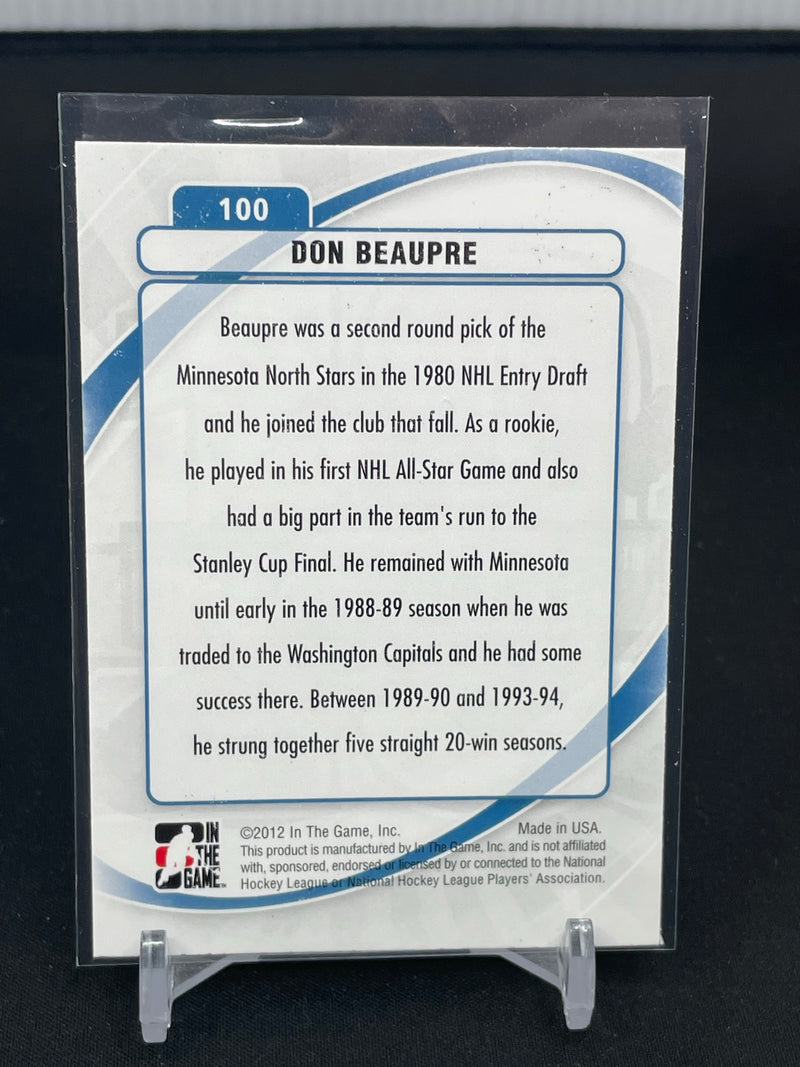 2011 IN THE GAME BETWEEN THE PIPES - DECADES - D. BEAUPRE -