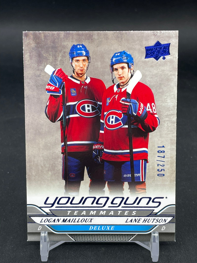 2024 UPPER DECK SERIES TWO - DELUXE - YOUNG GUNS TEAMMATES - L. MAILLOUX / L. HUTSON - #497 - #'D/250