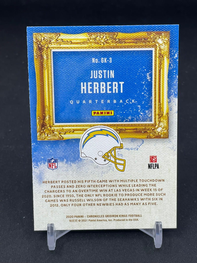 2020 PANINI CHRONICLES - GRIDIRON KINGS - J. HERBERT -