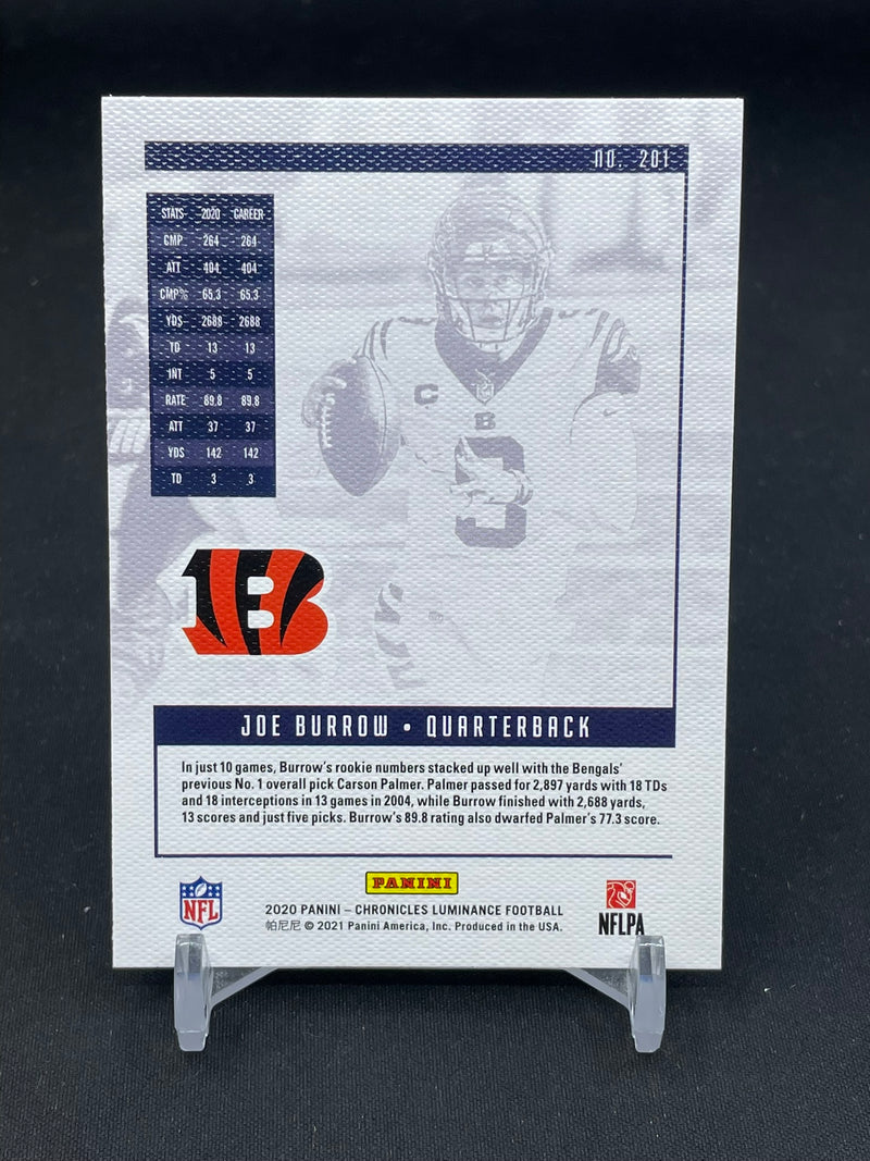 2020 PANINI CHRONICLES - LUMINANCE - J. BURROW -