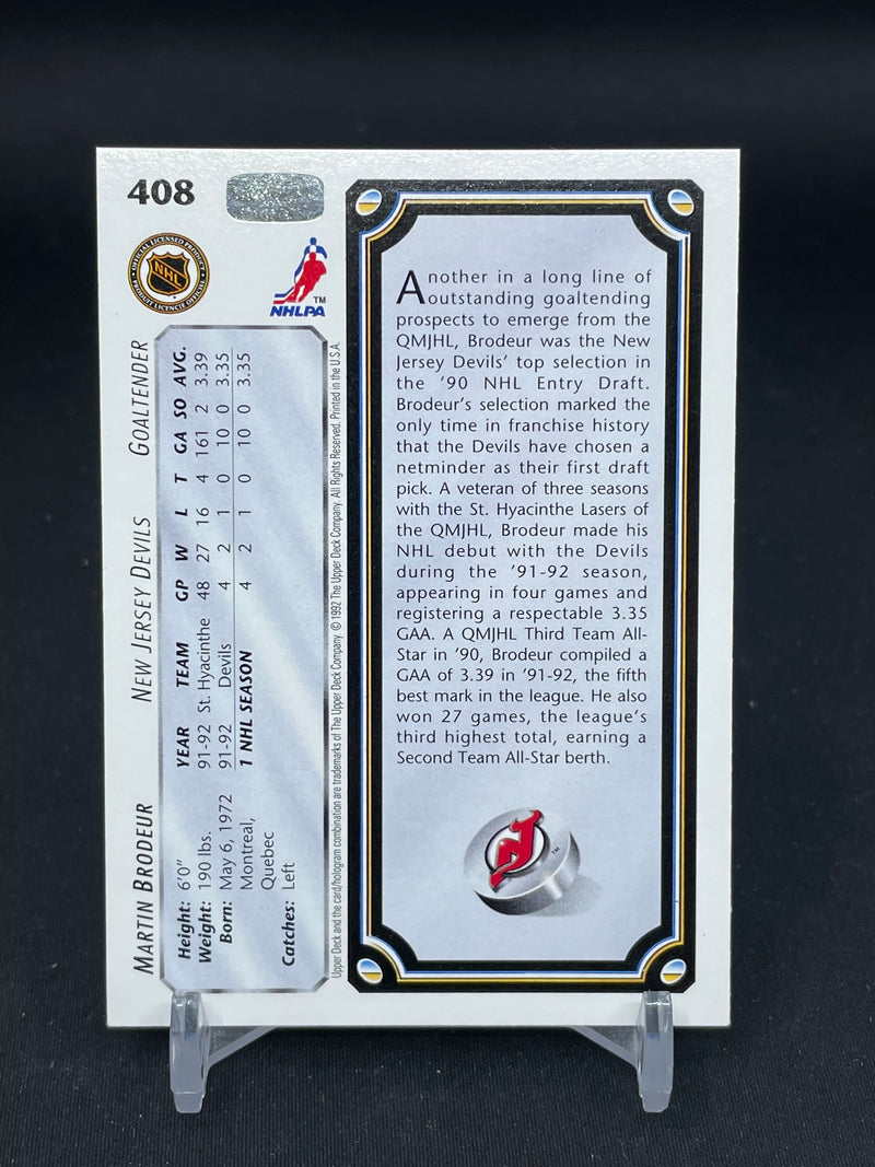 1992 UPPER DECK - STAR ROOKIES - M. BRODEUR -