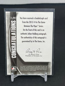 2013 IN THE GAME BETWEEN THE PIPES - GOALIEGRAPH - J. HEDBERG -