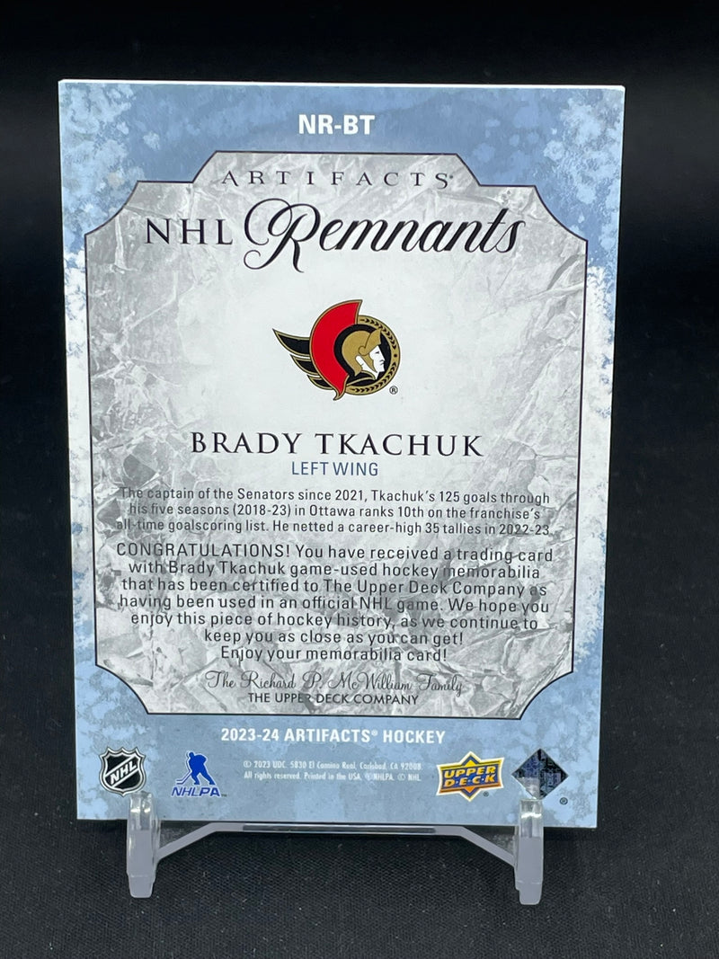 2023 UPPER DECK ARTIFACTS - NHL REMNANTS - B. TKACHUK -
