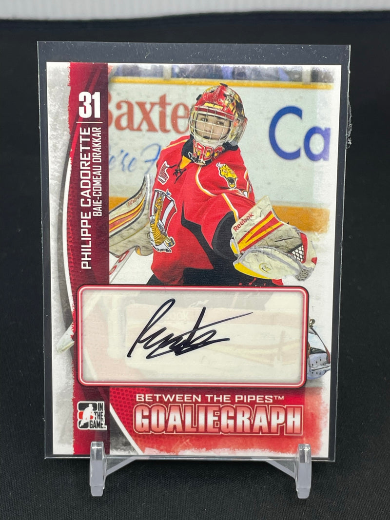 2013 IN THE GAME BETWEEN THE PIPES - GOALIEGRAPH - P. CADORETTE -