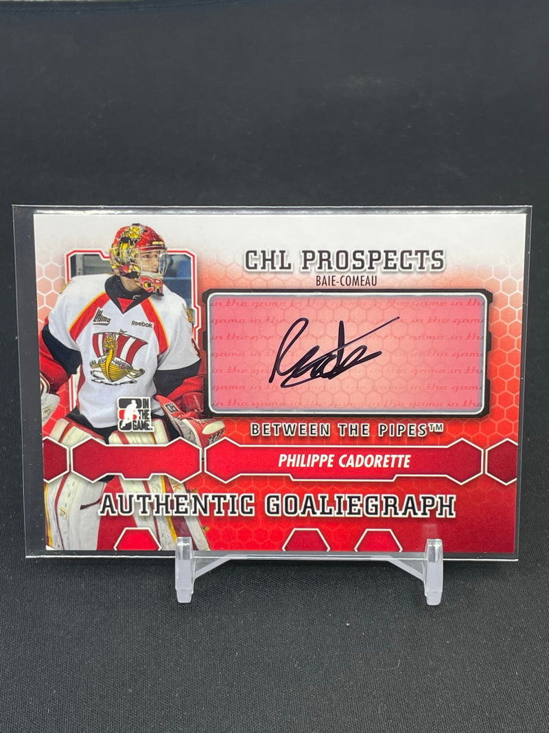 2012 IN THE GAME BETWEEN THE PIPES - CHL PROSPECTS - P. CADORETTE -