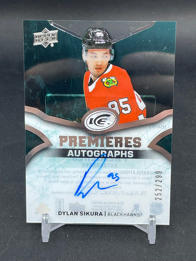 2018 UPPER DECK ICE - PREMIERES AUTOGRAPHS - D. SIKURA - #IPA-DS - #'D/299 - AUTOGRAPH - RC