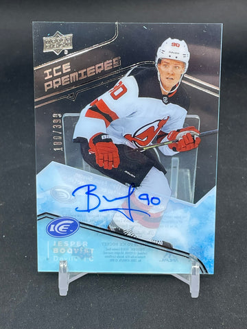 2019 UPPER DECK ICE - ICE PREMIERES - J. BOQVIST - #IPA-JB - #'D/399 - AUTOGRAPH - RC