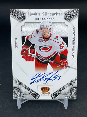 2010 PANINI CROWN ROYALE - ROOKIE SILHOUETTE - J. SKINNER - #118 - #'D/99 - RELIC - AUTOGRAPH - RC