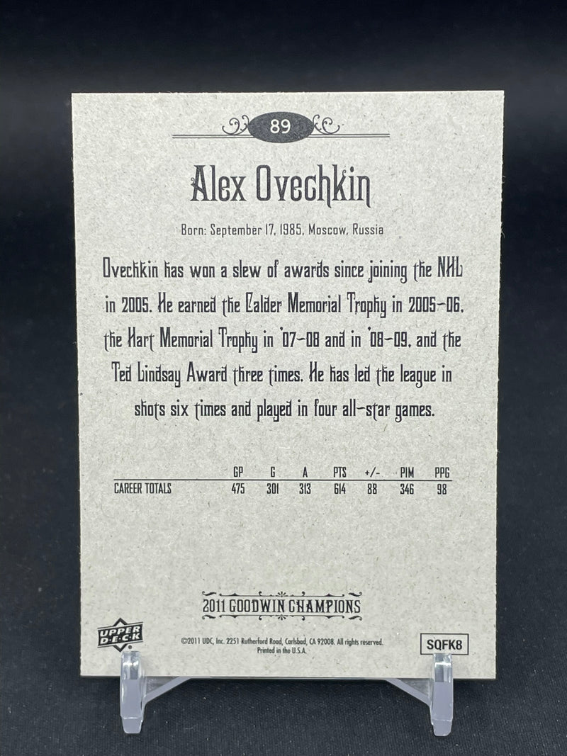 2011 UPPER DECK GOODWIN CHAMPIONS - A. OVECHKIN -