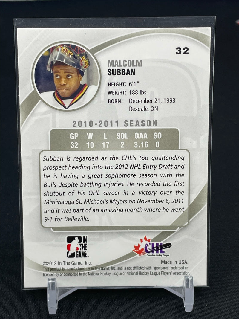 2011 IN THE GAME BETWEEN THE PIPES - FUTURE STARS - M. SUBBAN -