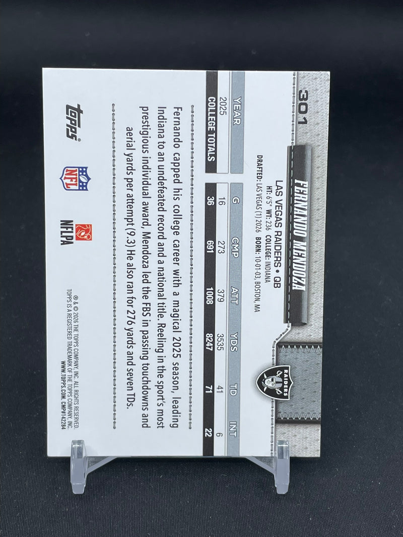 2026 TOPPS - F. MENDOZA -