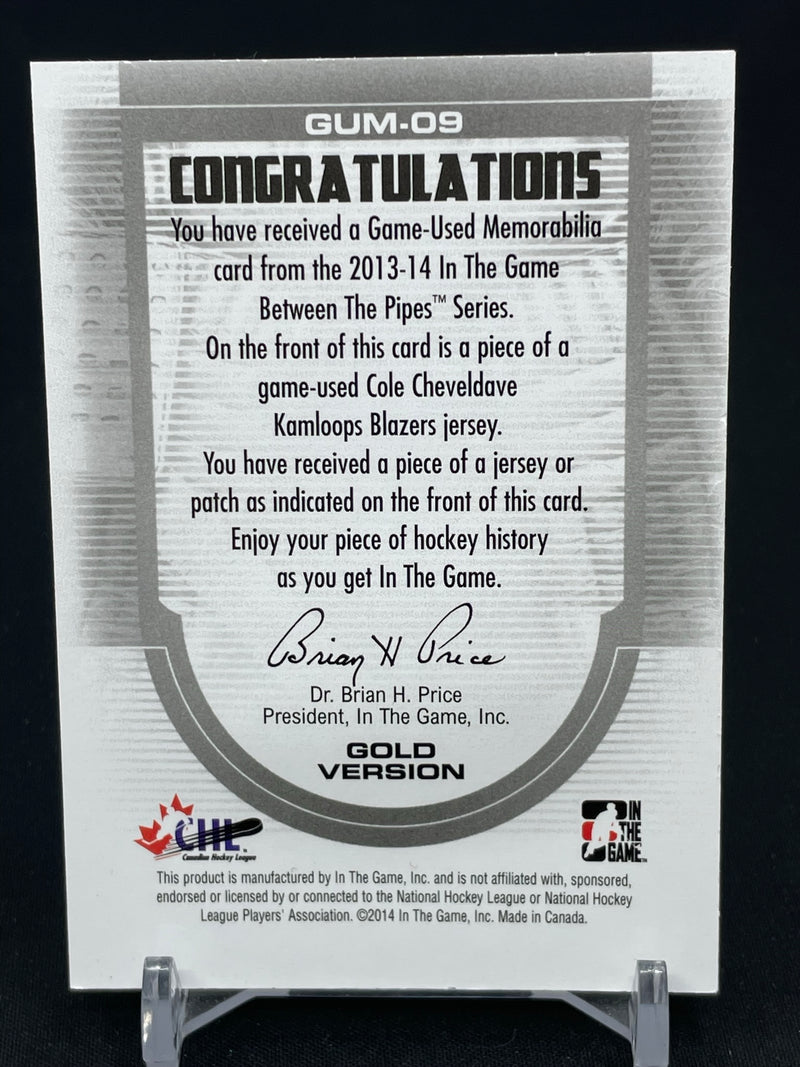 2013 IN THE GAME BETWEEN THE PIPES - GOLD VERSION - C. CHEVELDAVE -