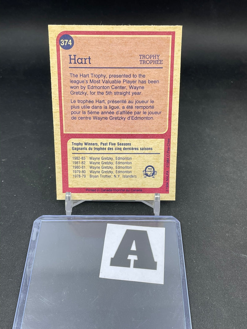 1984 O-PEE-CHEE - HART TROPHY - W. GRETZKY -