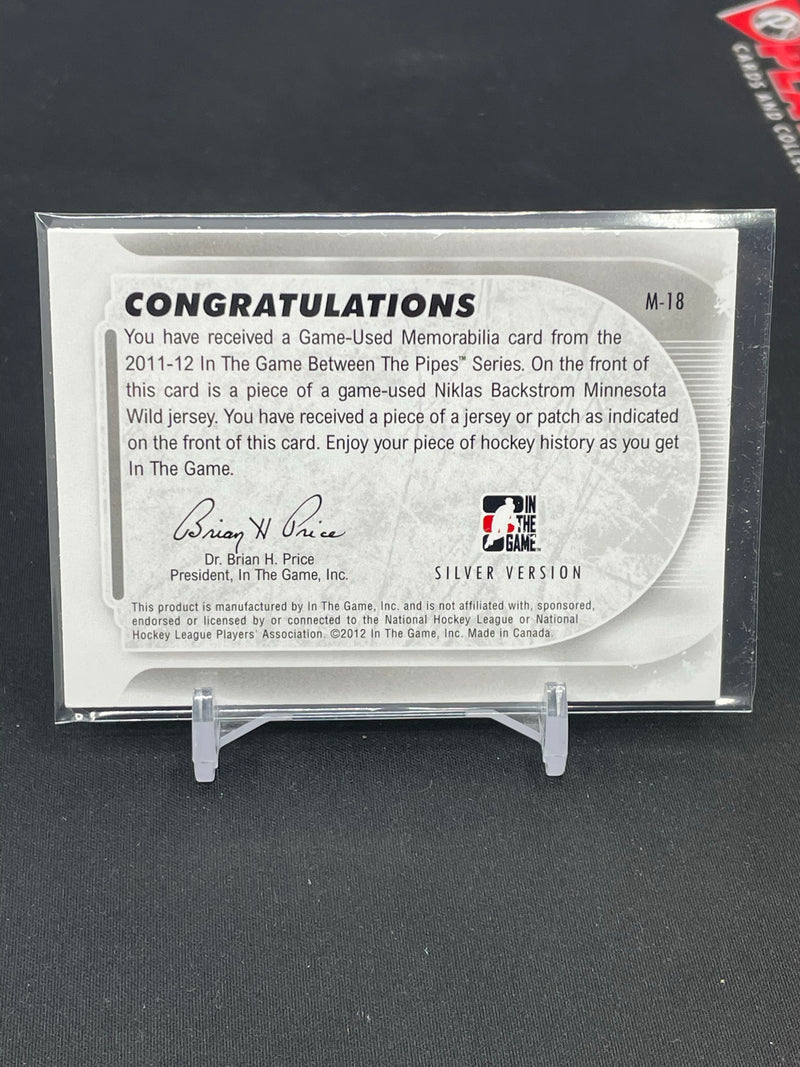 2011 IN THE GAME BETWEEN THE PIPES - GAME-USED JERSEY - N. BACKSTROM -