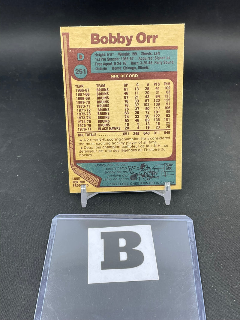 1977 O-PEE-CHEE - B. ORR -