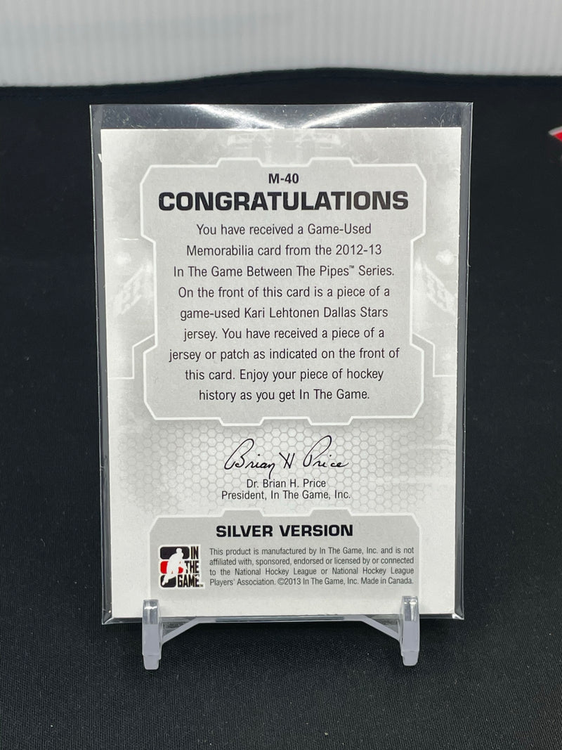 2012 IN THE GAME BETWEEN THE PIPES - SILVER VERSION - K. LEHTONEN -