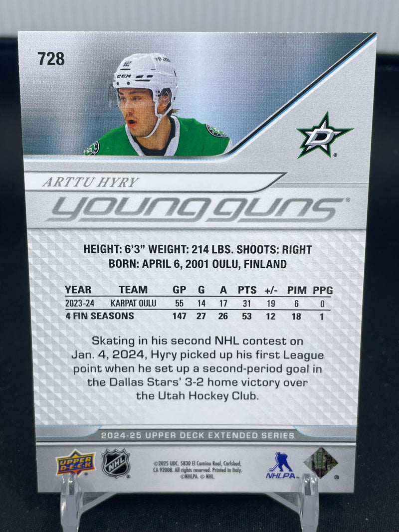 2024 UPPER DECK EXTENDED SERIES - YOUNG GUNS - A. HYRY -
