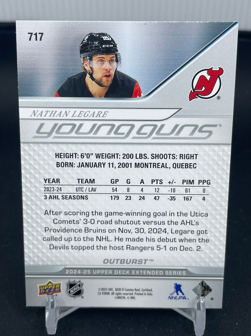 2024 UPPER DECK EXTENDED SERIES - OUTBURST - YOUNG GUNS - N. LEGARE -