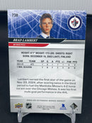 2024 UPPER DECK EXTENDED SERIES - DELUXE - ROUND 1 DRAFT - B. LAMBERT - #738 - #'D/250 - RC