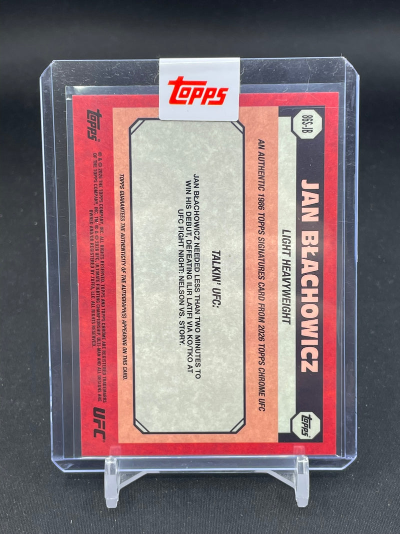 2026 TOPPS CHROME - 1986 TOPPS SIGNATURE - J. BLACHOWICZ - #86S-JB - #'D/50 - AUTOGRAPH